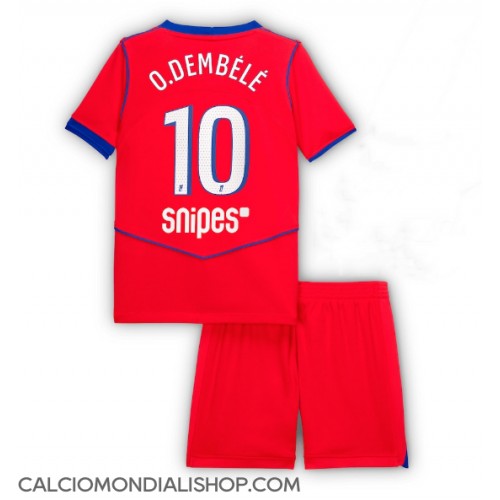 Maglie da calcio Paris Saint-Germain Ousmane Dembele #10 Terza Maglia Bambino 2025-26 Manica Corta (+ Pantaloni corti)